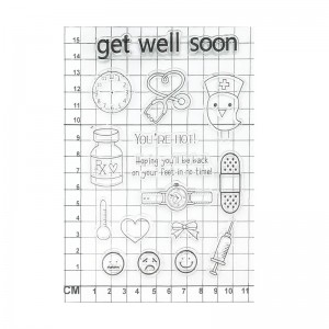 Cute hospital theme clear stamp for DIY hobby